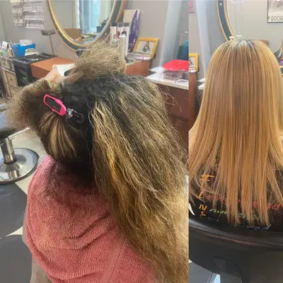 Liz's hair salon.