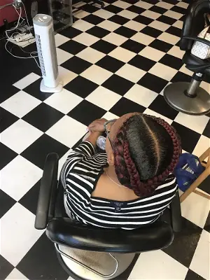 Cheerful African Hair Braiding